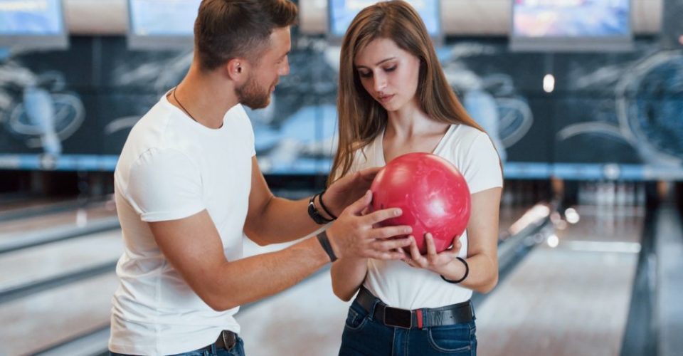 How to hold a bowling ball