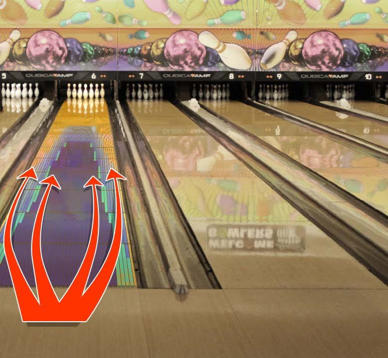 oil pattern bowling lane