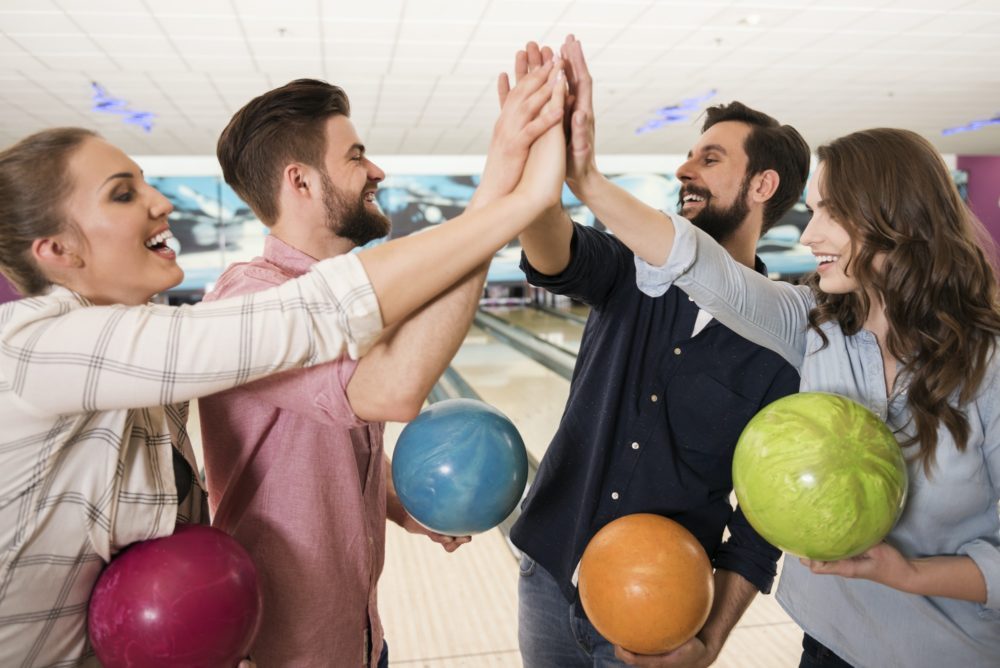 The winning team of bowling game