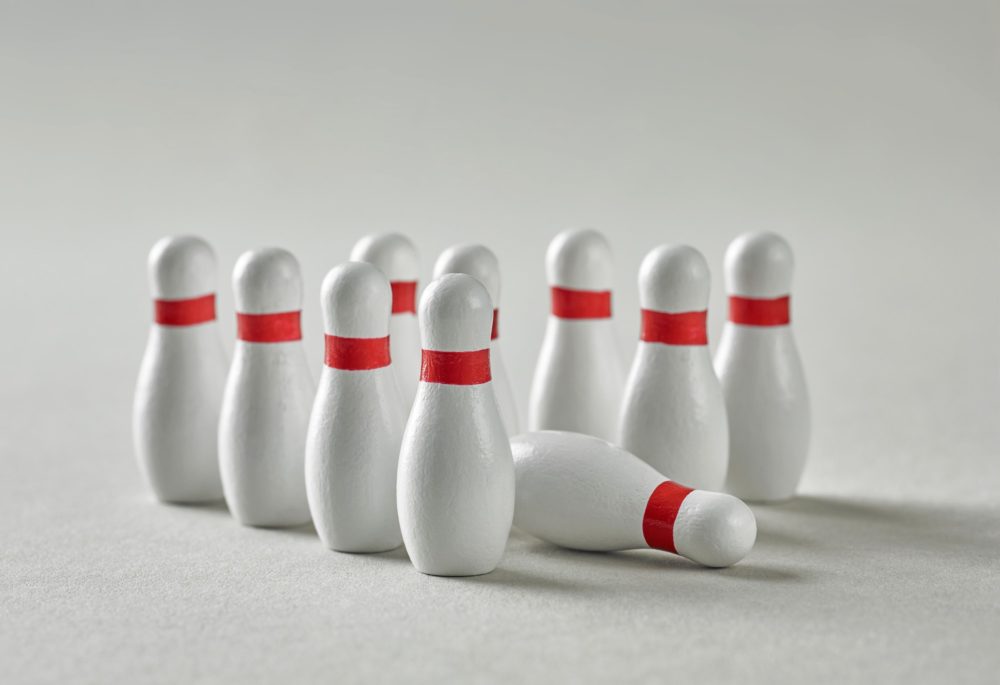bowling pins triangle
